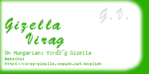 gizella virag business card